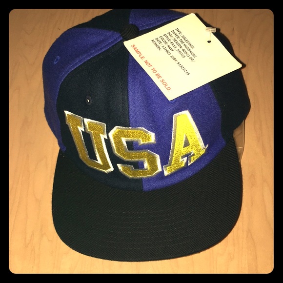 THE HUNDREDS RARE SAMPLE HAT NWT CAP MENS BLUE BLACK YELLOW SNAPBACK 1 OF A KIND - Picture 1 of 6